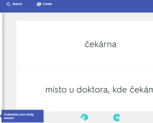 Quizlet - skvělá aplikace na trénink češtiny