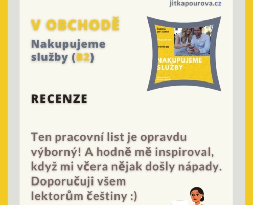 čeština pro cizince pracovní listy