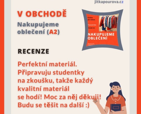 čeština pro cizince pracovní listy