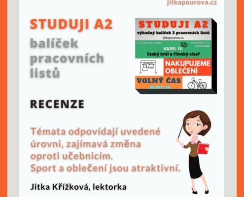 čeština pro cizince pracovní listy