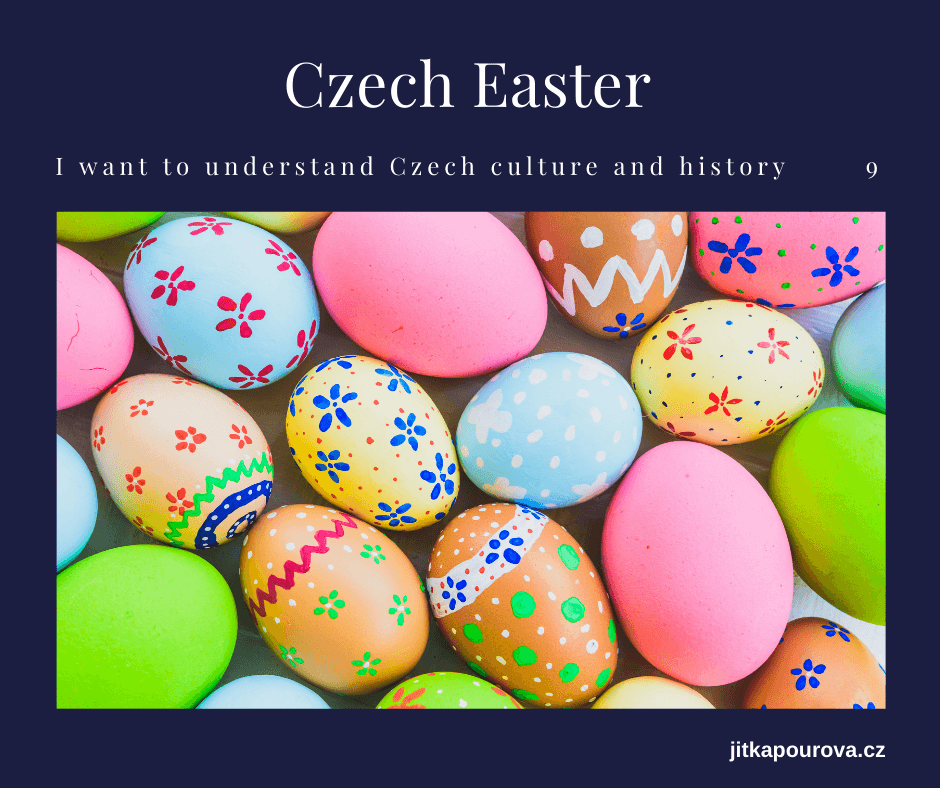 Easter egg decorating with a straw - Czech Cookbook 