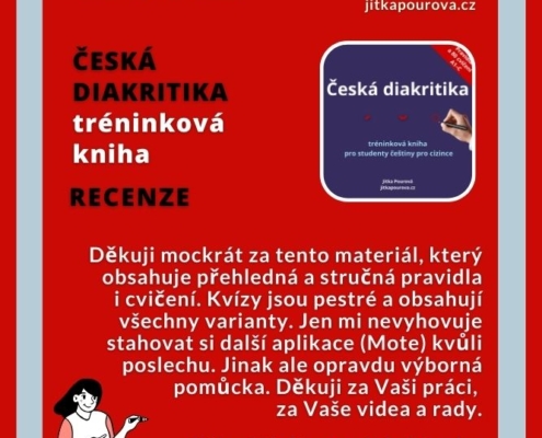 čeština pro cizince pracovní listy