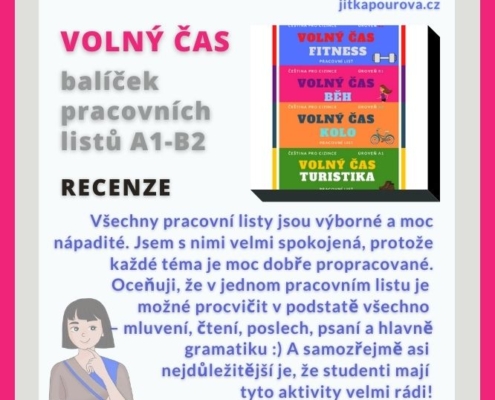 Pracovní listy Volný čas - čeština pro cizince