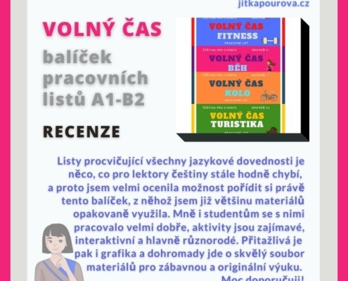 Pracovní listy Volný čas - čeština pro cizince