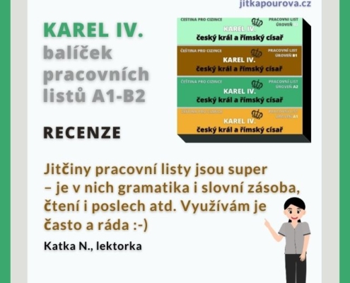 čeština pro cizince pracovní listy