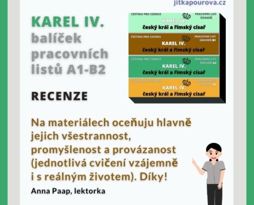 čeština pro cizince pracovní listy