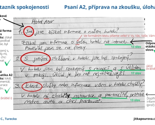 Psaní A2_úloha 1_ZK (1) Psaní - zkouška A2 - čeština pro cizince