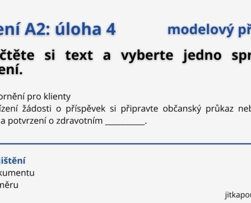 Jak učit čtení ke zkoušce A2 z češtiny