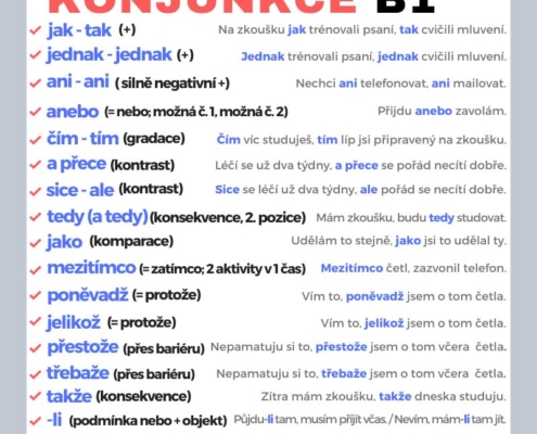 Jak učit spojky v češtině pro cizince