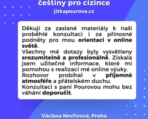 Konzultace pro lektory češtiny