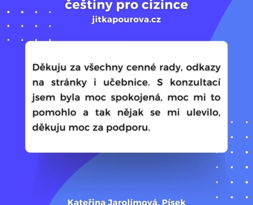Čeština pro cizince - konzultace pro lektory